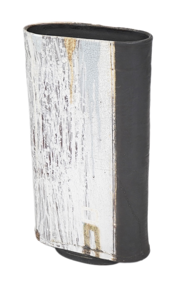 Sam Hall (b. 1967): A large flat-sided stoneware vase